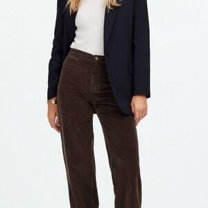 Madewell Dark Brown Corduroy Trousers